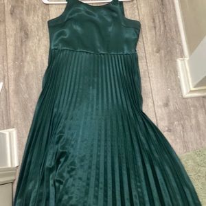 Girls dark green formal dress